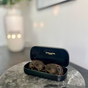 Coach Frances HC8009 L020 Women's Sunglasses Tortoise/Crystal w/Hard Case